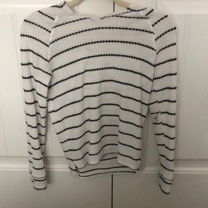 Black an white sweater